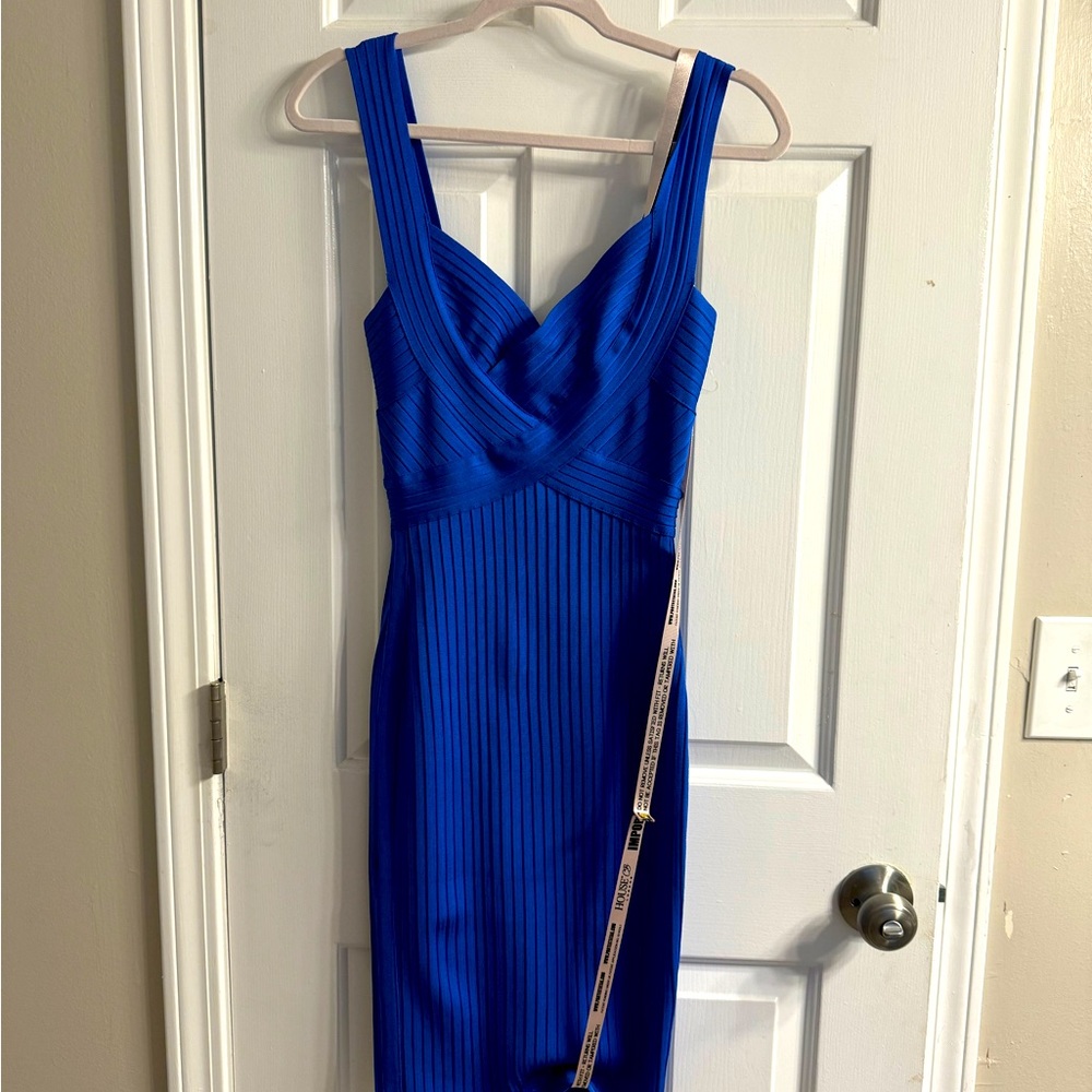 House of CB royal blue bandage dress.
